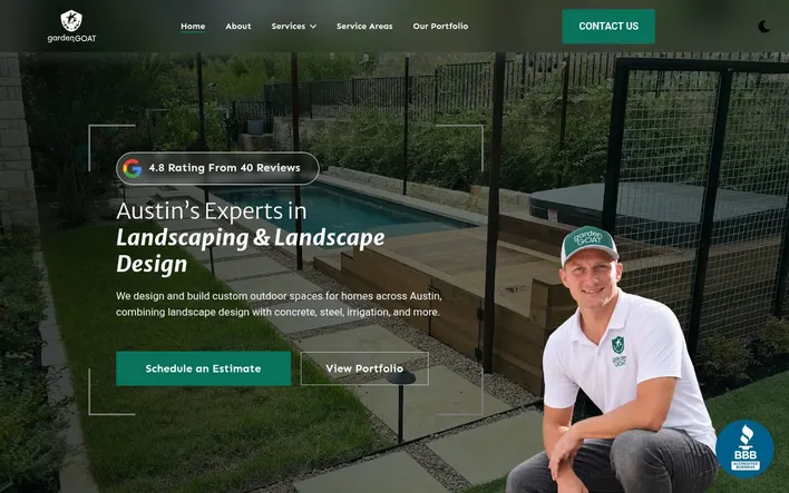 GardenGOAT website